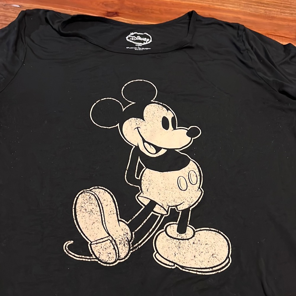 Mickey Mouse T-shirt. Womens size large. Black shirt sleeve